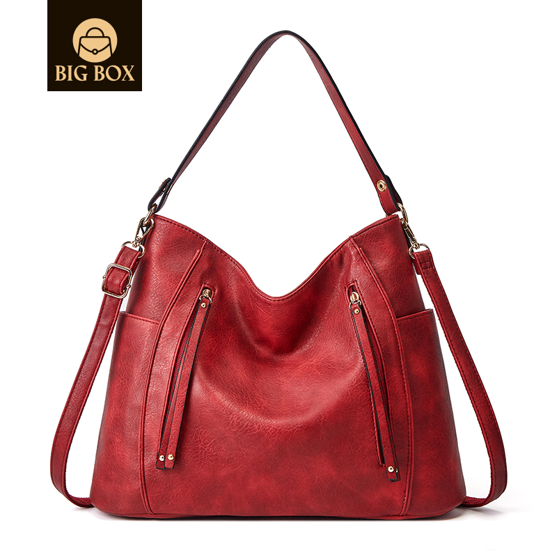 BigBox Handbags for Women Large Designer Ladies Hobo bag Bucket Purse Faux Leather