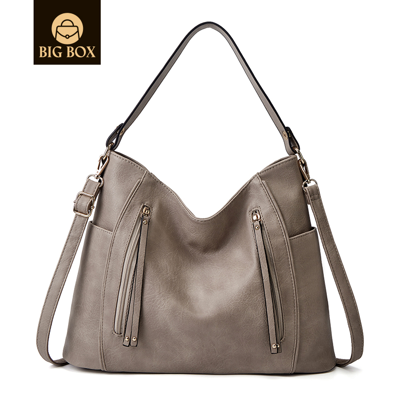 BigBox Handbags for Women Large Designer Ladies Hobo bag Bucket Purse Faux Leather