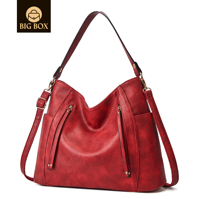 BigBox Handbags for Women Large Designer Ladies Hobo bag Bucket Purse Faux Leather