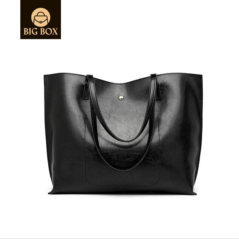 BigBox ladies bags Women Soft Faux Leather Tote bag Big Capacity Tassel Handbag school bags