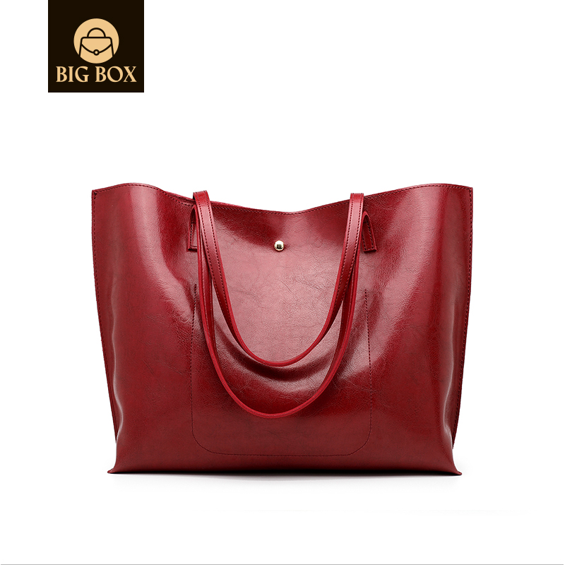 BigBox ladies bags Women Soft Faux Leather Tote bag Big Capacity Tassel Handbag school bags