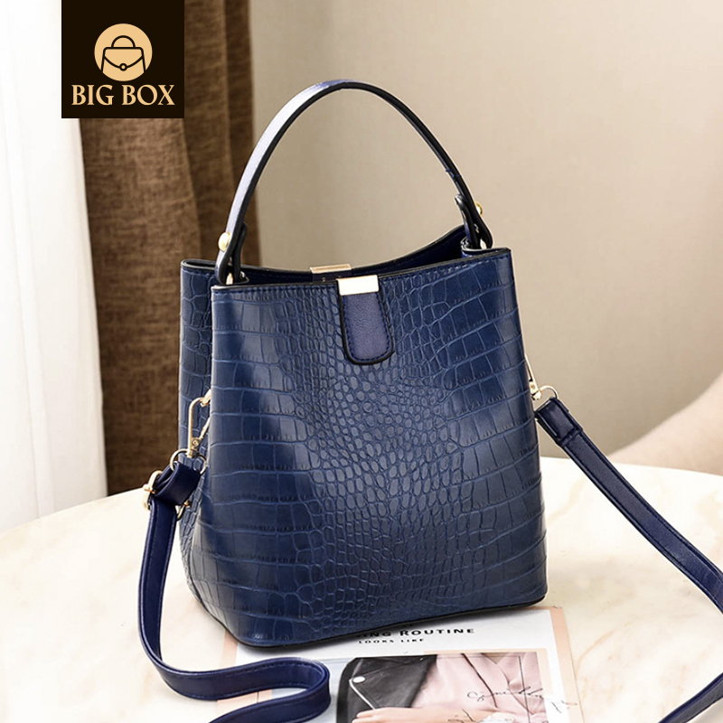 BigBox Luxury Brand custom Women Tote Bag Wholesale High Quality Fashion PU Leather Bags Bucket Handbags For Women