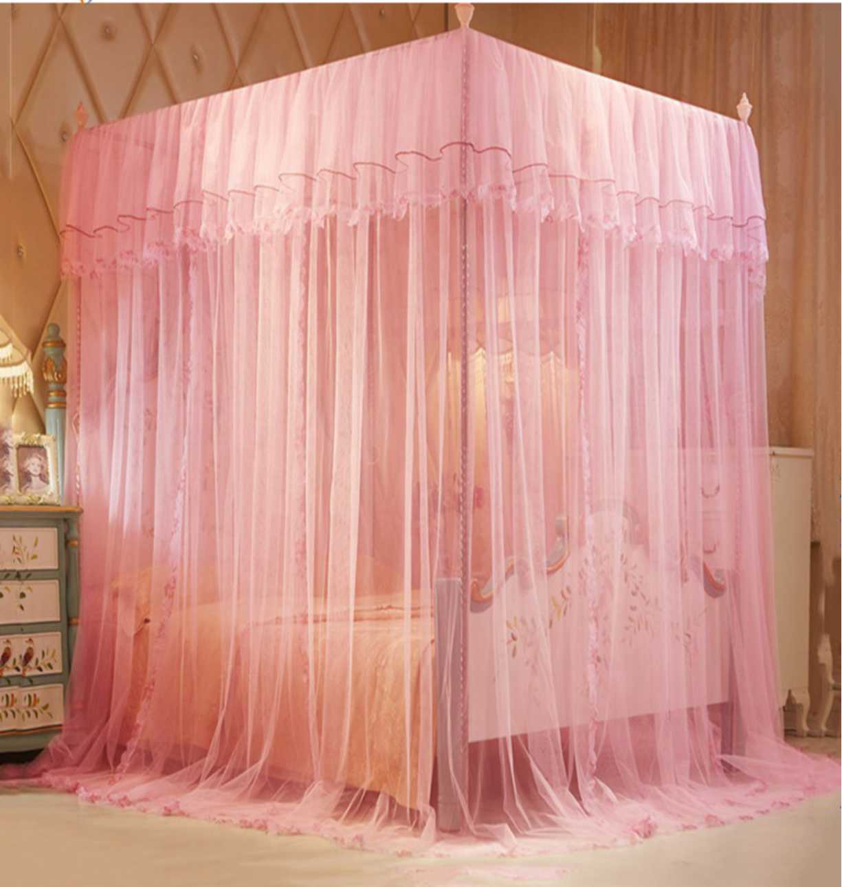 4 Colors 4 Stands Mosquito Net Mosquito Repellent Tent Bedding Accessories