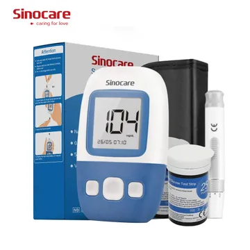 Sinocare Fast Testing Digital High Accuracy Professional Blood Glucose  Pressure Cuff Meter Sugar Checking Machine Glucometer - China Glucose Meter,  Sinocare Blood Glucose Meter