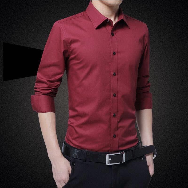 Sales shirt men loose trend business shirt students mix and match handsome men shirt long sleeve