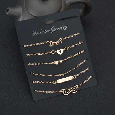 6-piece Ladies Women Bracelets Crystal Lady Bracelet Ring Luxury Jewelry Bracelet women Jewellery Fast delivery within 1-5 days