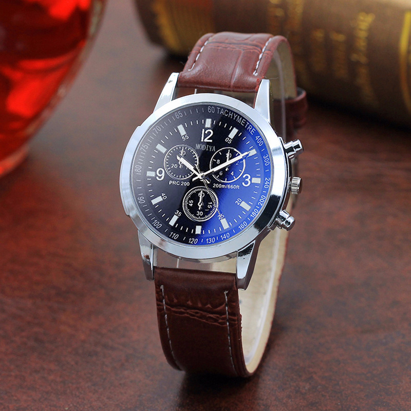 Men Watch leather straps Stainless Steel Good Quartz Luxury Man Wristwatch Valentines Gift Fast delivery within 1-5 days