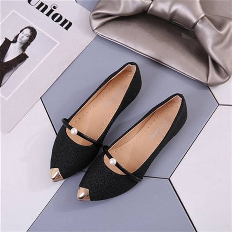 women shoes pointed flat  single shoes laides Ballerinas and Flats