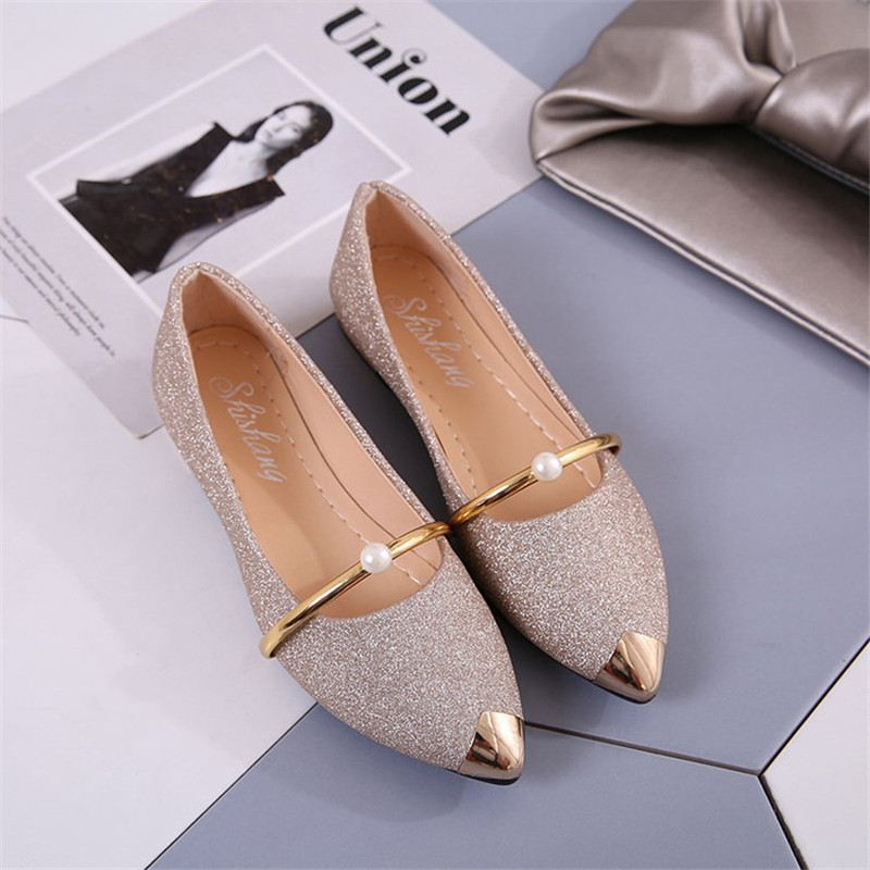 women shoes pointed flat  single shoes laides Ballerinas and Flats