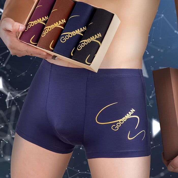 4 -pc Men Underwear Men Homme  Mens wear Underpants Male Panties Breathbale shorts