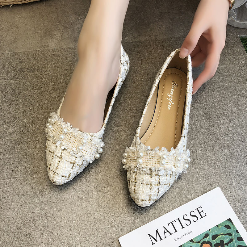 Shoes Women Flat Bottomed Versatile Flat Bottom Students Shallow Single Shoes   Ballerinas and Flats