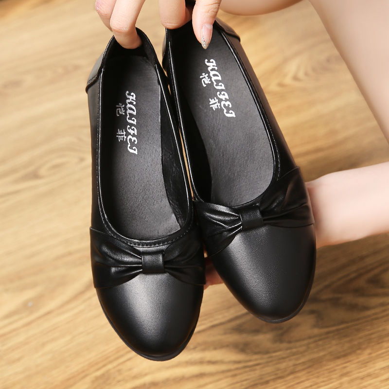 Single shoe Ballerinas and Flats  women's soft sole anti slip comfortable women work shoes