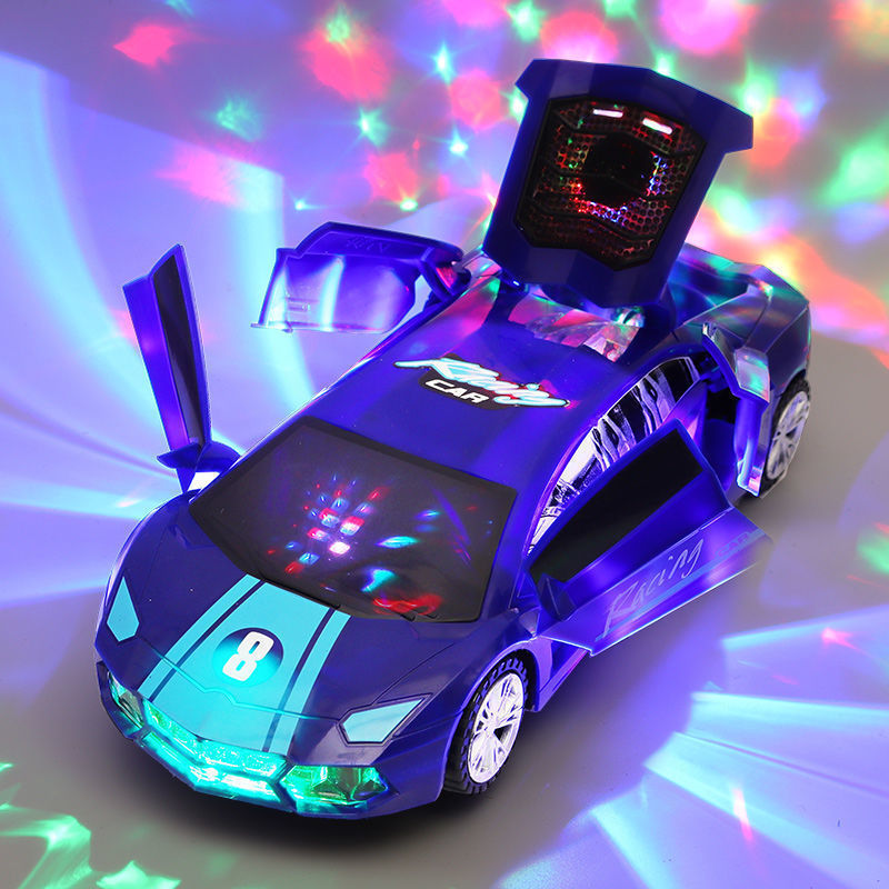 Light emitting electric car children Children Boys Girls light music toy car Novelty &amp; Gag Toys