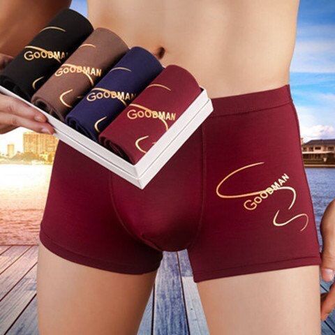 4-Piece Underwear Men Cotton Homme Brand Underpants Male boy Panties Breathbale Shorts Men clothes Fast delivery within 1-5 days