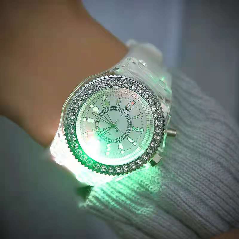 Fashion light girl boy  watches  children light Women Watches men watch