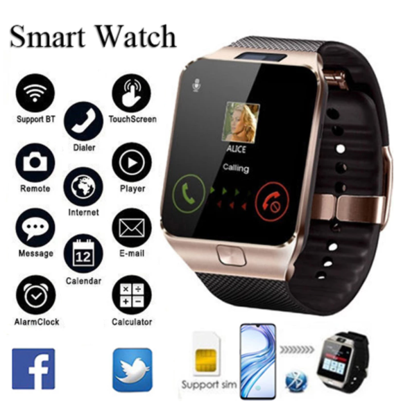 Smart Watches DZ09 SIM/TF Support Bluetooth Sports Smartwatch Digital WristWatch Android and Iphone Local fast delivery