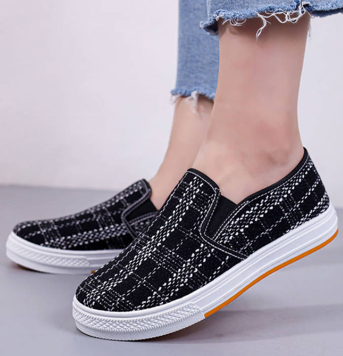 Fashionable women's casual shoes flat shoes for girls single shoes for students Loafers breathable soft soled shoes for girls women's shoes  Fast delivery within 1-5 days