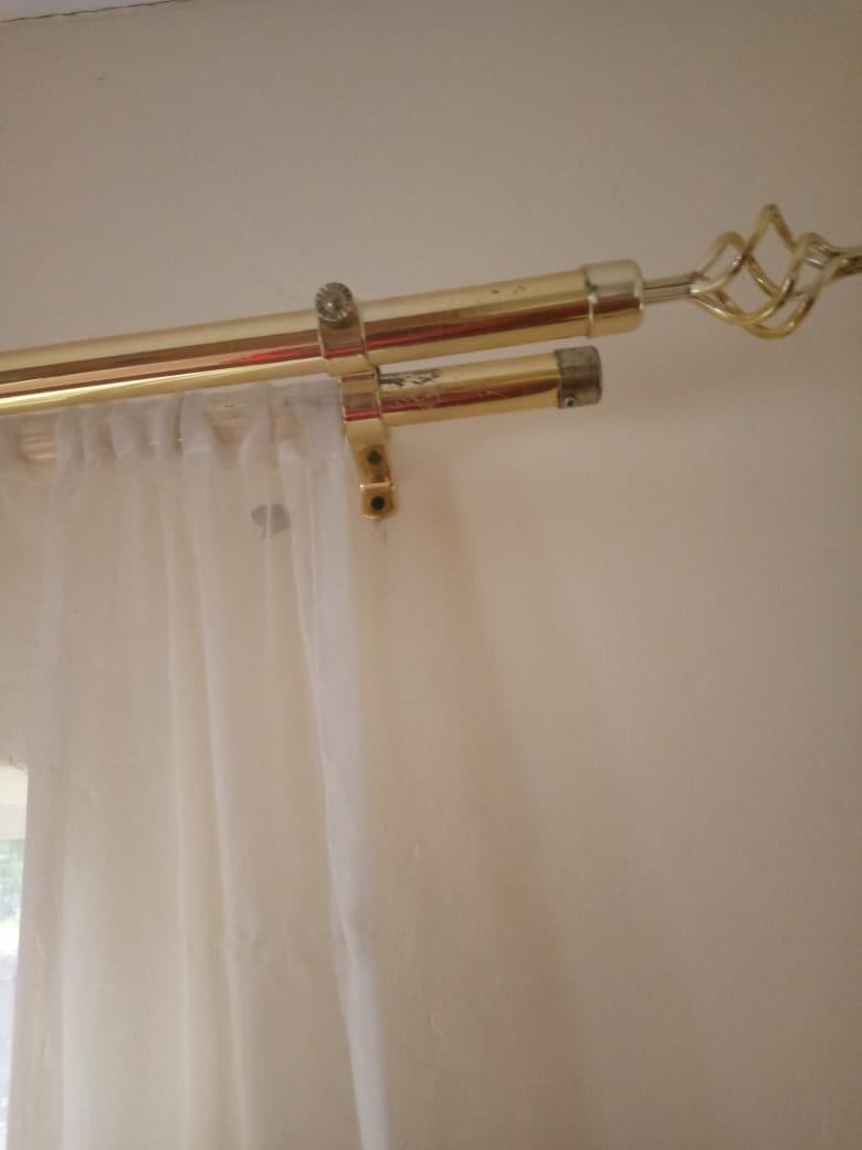Extendable Curtain Rods DOUBLE+FREE COMPLETE BRACKETS