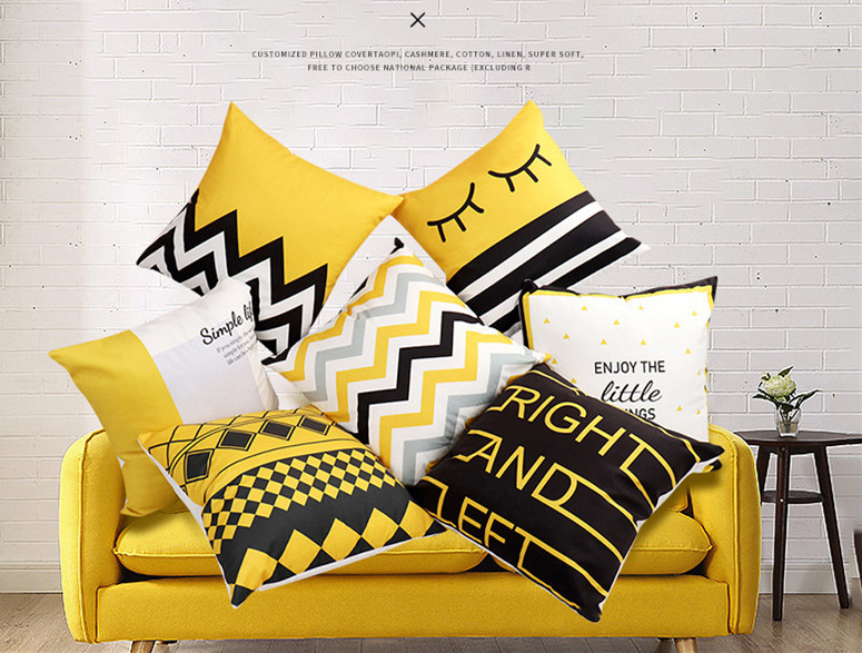 PillowcaseTropical Geometry Pillow Case Home Decor Sofa Living Room Throw Pillow Cover