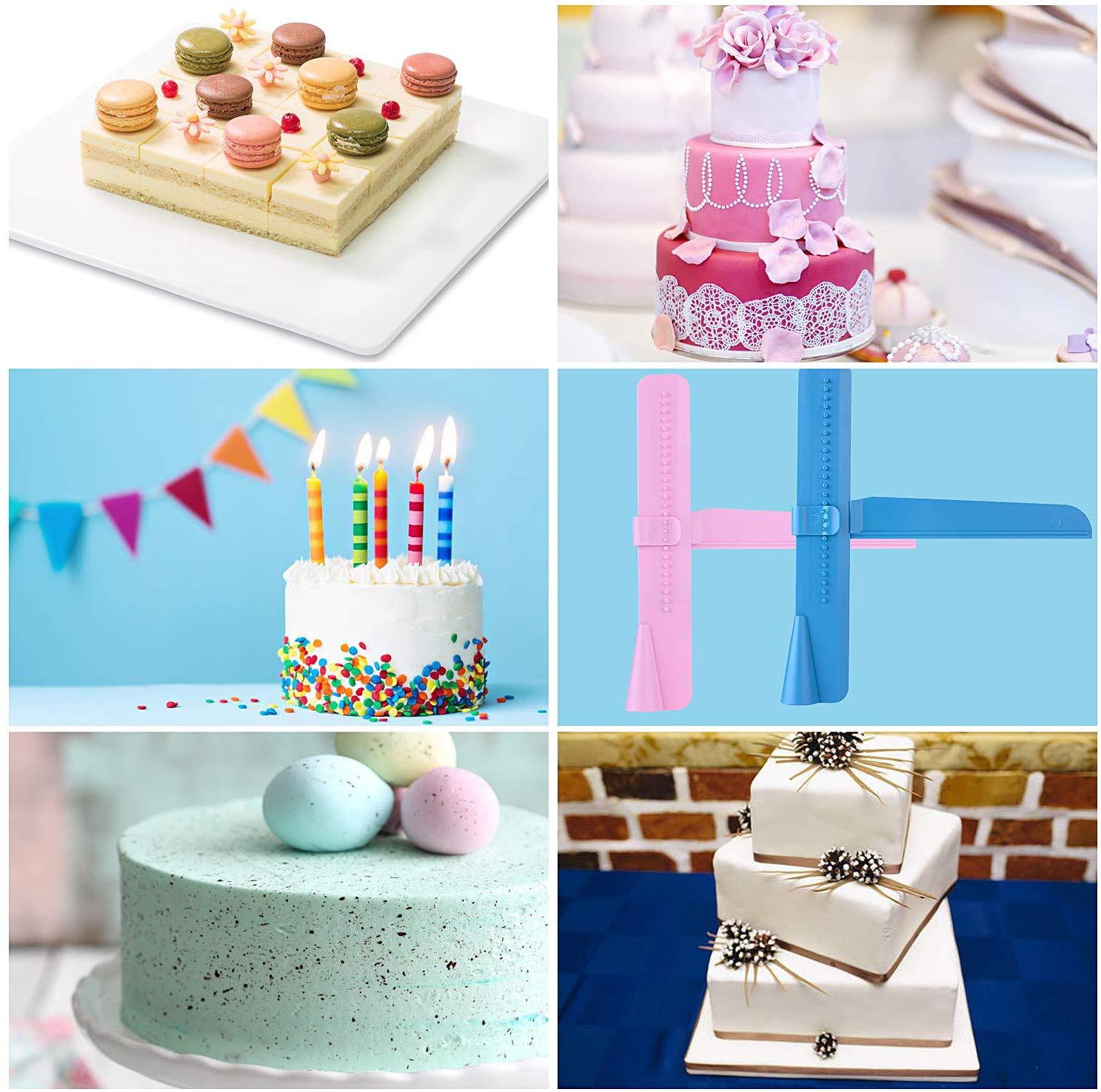 1 pcs Adjustable height cream fondant cake smoother scraper cake surface treatment kitchen tool