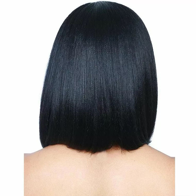 【 New Year】Wig women's mid-point bangs mid-length straight hair shoulder-length African fashion wig
