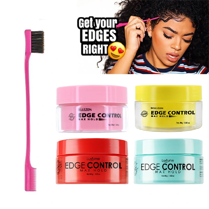 Hair Edge Control for 4C Hair Broken Hair Finishing Anti-Frizz Hair Edge Wax Effect Perfect Hair Line Styling Cream Gel