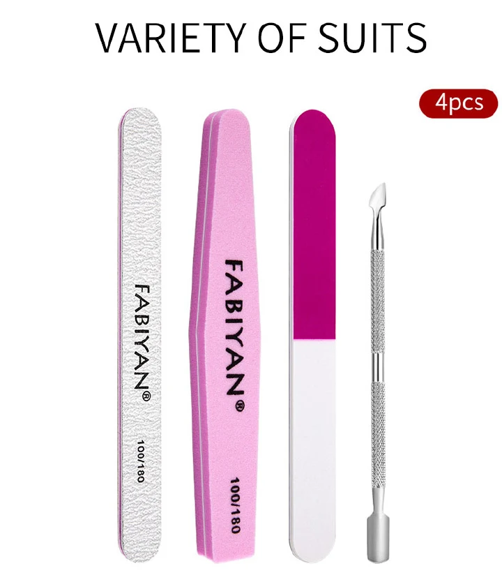 Manicure Set Cuticle Pusher Clippers Nail Art Files Buffer Sanding Tool Cleaning Brush Scissors Dead Skin Remover Dotting Pen