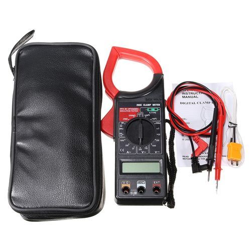 DT266 Electronic LCD Digital Clamp Meter Multimeter AC/ Current Volt Tester