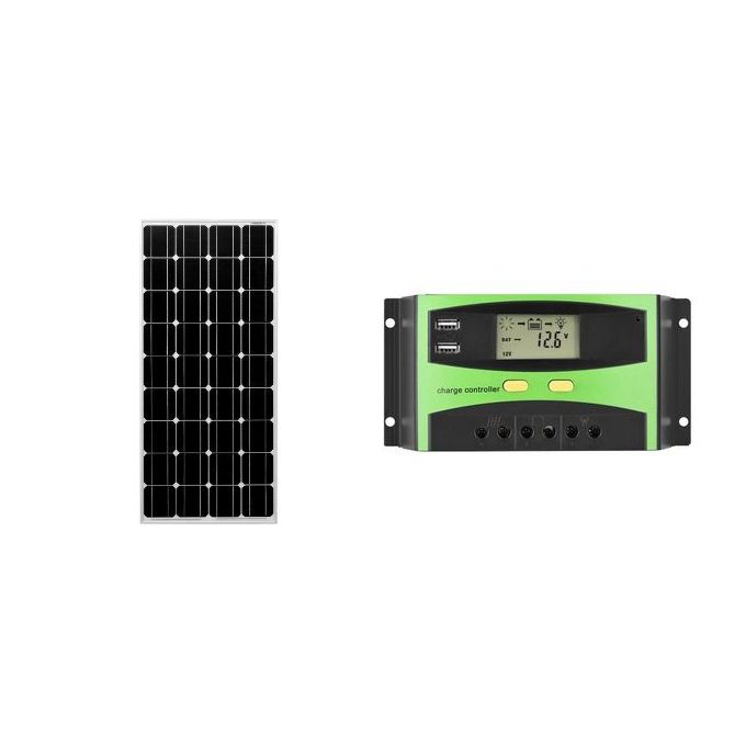Solar Panel 100w + Charger Controller-20A