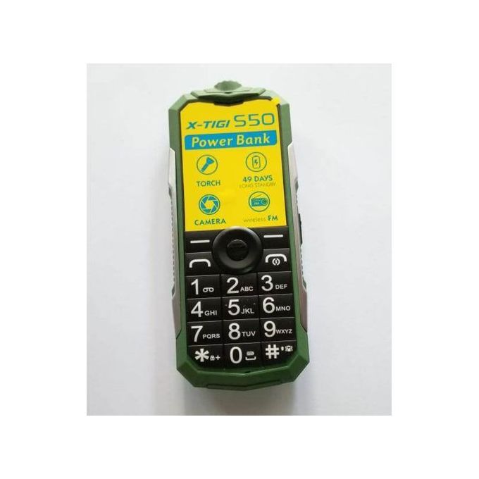 X Tigi S50- 2.4&quot; - 3.0 MP - Dual Sim- Slide Torch - Green