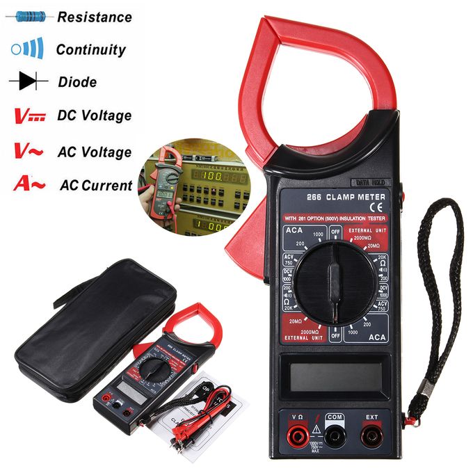 Digital Clamp Meter Multimeter AC/ Current Volt Tester