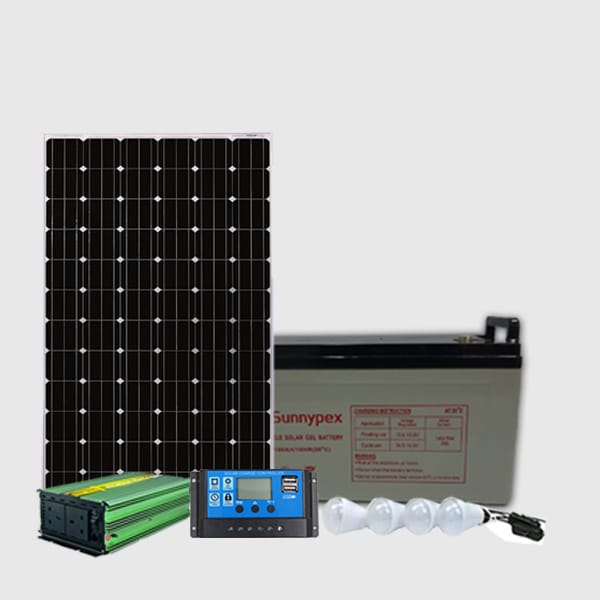 80wtts solar  pannel+65ah battery+150w inverter+10ammps charger controller