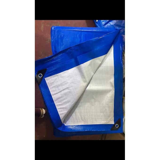 Heavy Duty Waterproof PE Canopy Cloth Tent Tarpaulin Sheet With Eyelets
