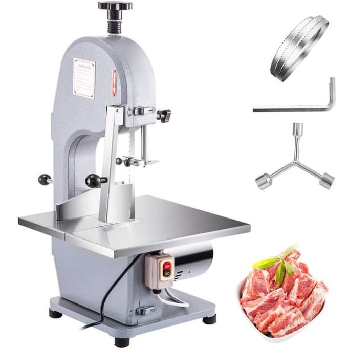 JG-210A Commercial Bone Saw Machine - 500W Frozen Meat & Fish Cutter with Adjustable Thickness (4-180mm) for Restaurants, Hotels & Butchers Cut Meat & Bones Like a Pro