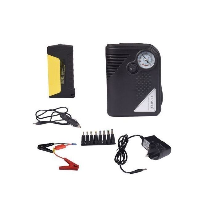 c Portable Car Jump starter Kit with Tyre +Air Compressor