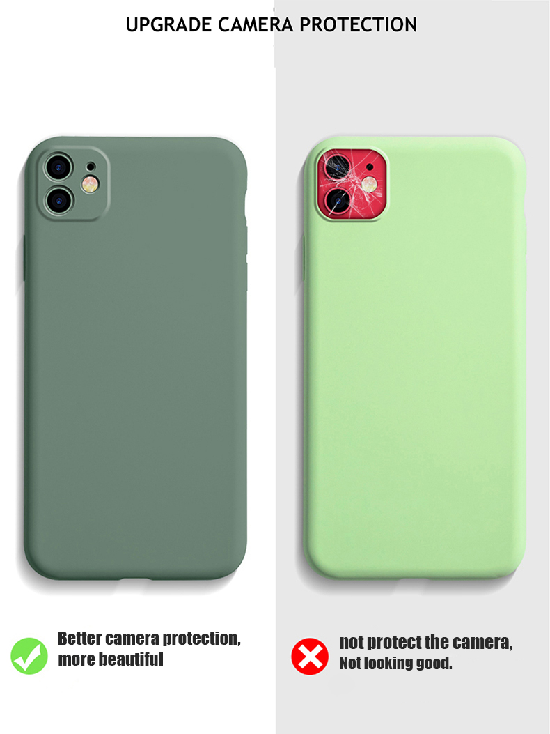 Phone full case cover liquid silicone phone case for iphone 11 pro max x xs 8 7 6 6s plus 5 5s se