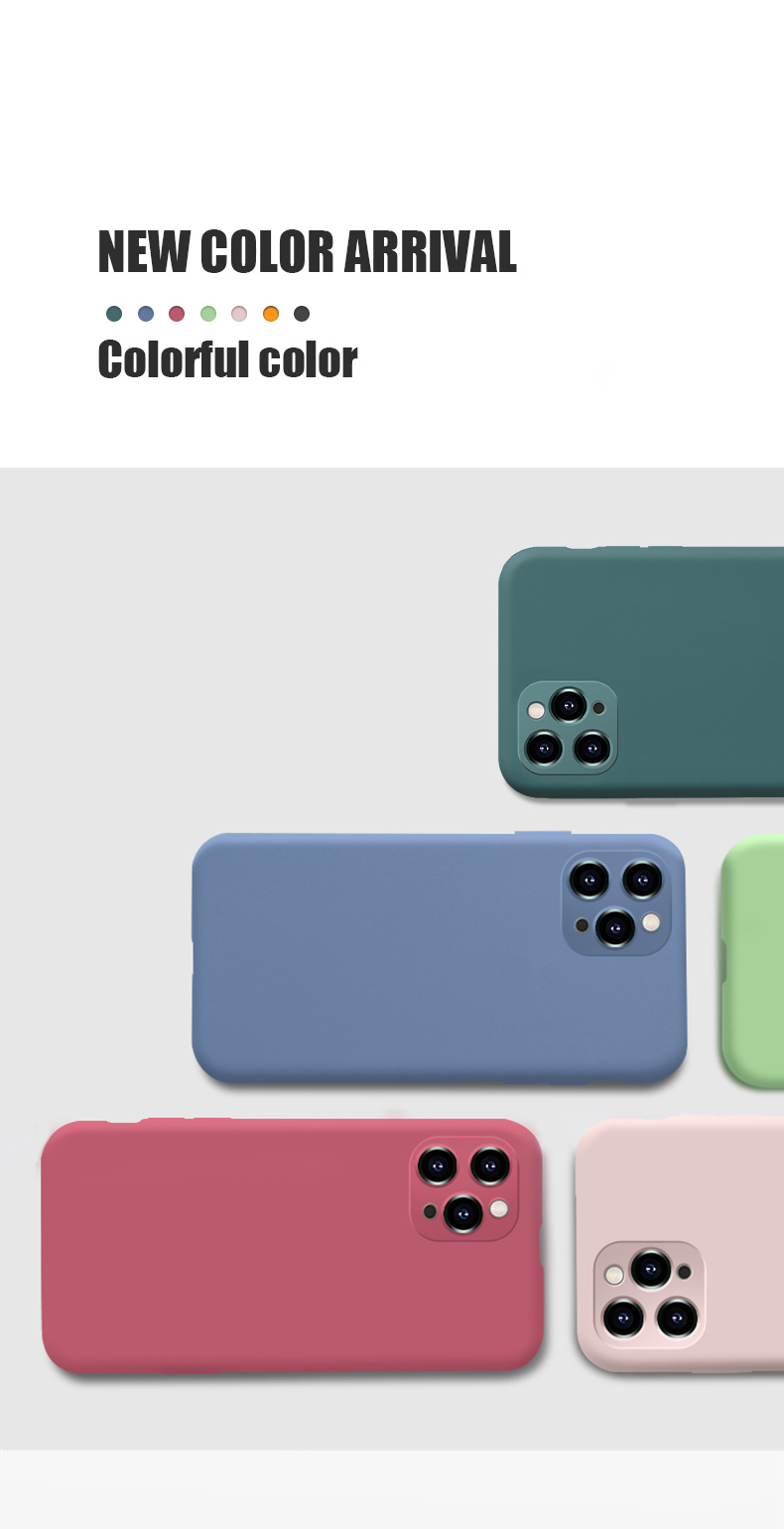 Phone full case cover liquid silicone phone case for iphone 11 pro max x xs 8 7 6 6s plus 5 5s se