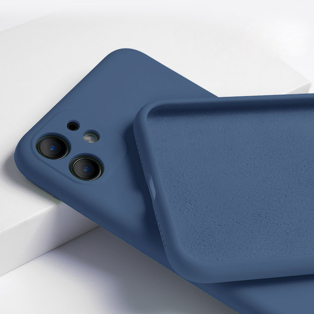 Phone full case cover liquid silicone phone case for iphone 11 pro max x xs 8 7 6 6s plus 5 5s se