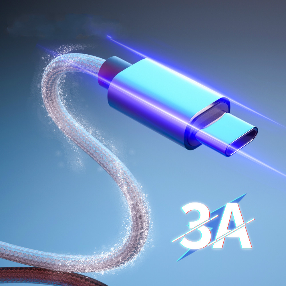 USB Type C Data Cable Fast USB Charging Type-C Charger Data Cable for Redmi Huawei Iphone Samsung