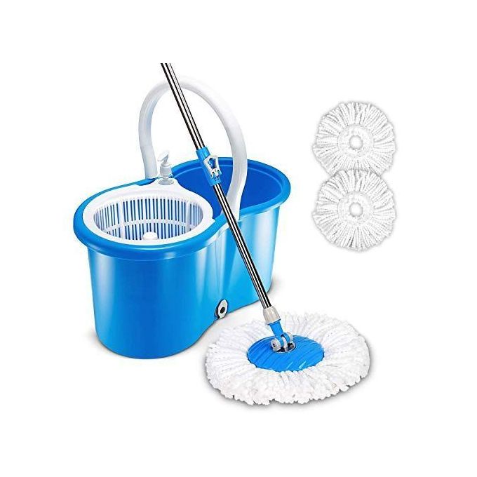 Metallic Spin(360) Mop &amp; Bucket Blue, Purple and Red