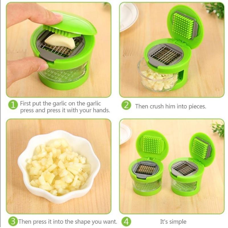 Manual Garlic Grater Portable  Garlic Press Chopper Slicer Hand Presser Grinder Crusher Kitchen Tool