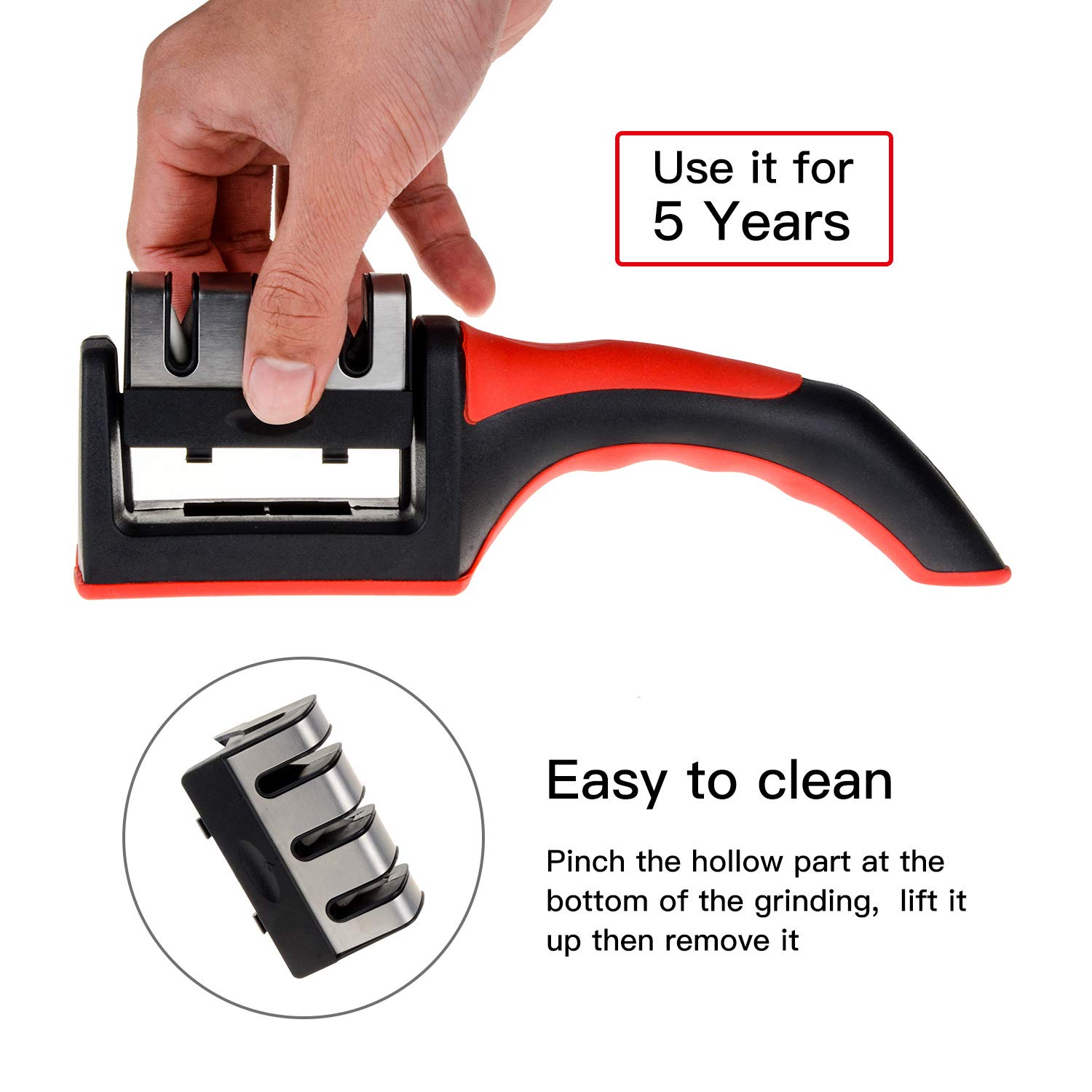 Knife Sharpener Kitchen Sharpening Stone Whetstone Tungsten Steel Diamond Ceramic Accessories