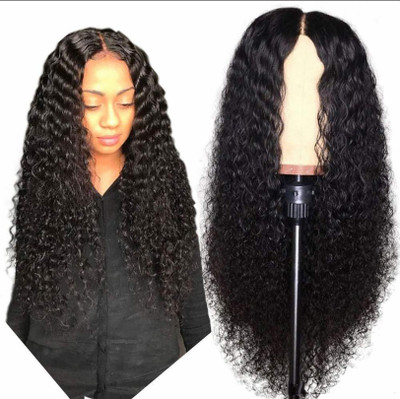 Africa Pre-lace Wig Middle point Long curly hair Chemical fiber headgear