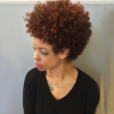 Western style short hair Africa Small curls wig Rose Net Chemical fiber headgear wig