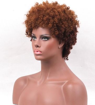 Western style short hair Africa Small curls wig Rose Net Chemical fiber headgear wig