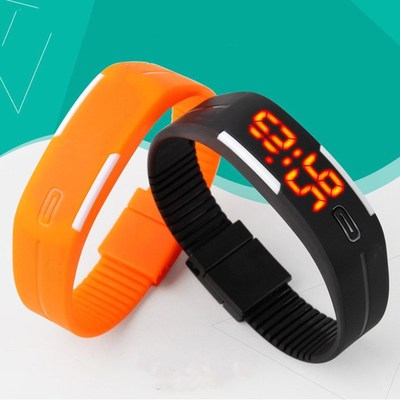 led wristband Silica gel electronic Watch student movement Silica gel electronic watch