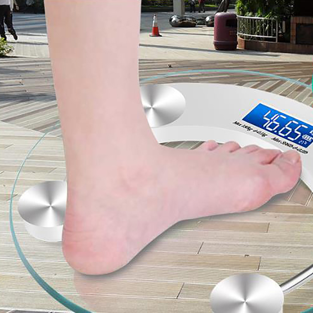 Electronic Weighing Scales Household Body Health Scale Tempered Glass Scales  Battery-Weight Scale