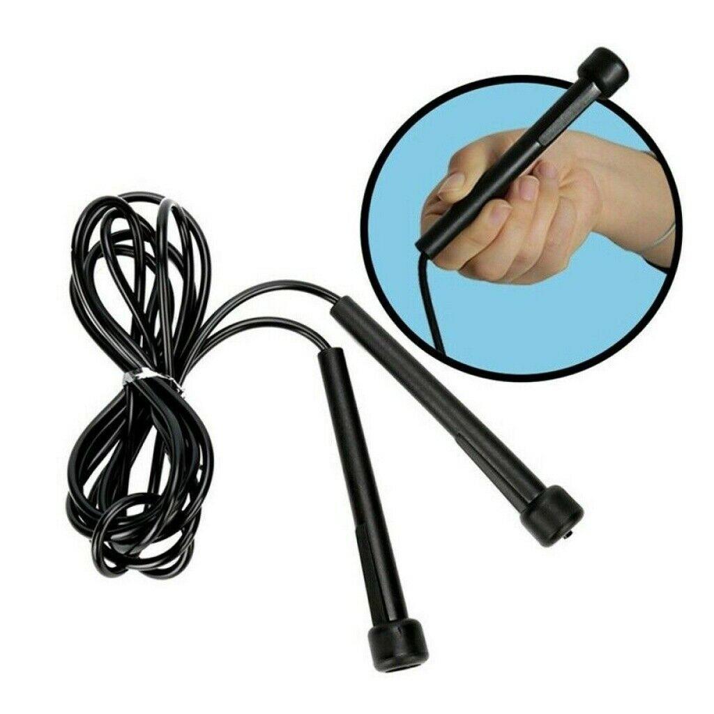 Portable Rope Skipping Jumping Black Exercise Fitness Equipments Training Gym Boxing Bearing