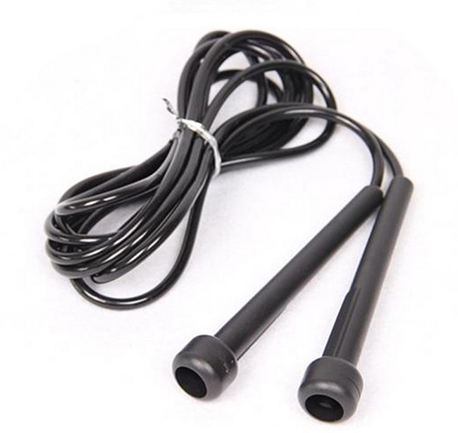 Portable Rope Skipping Jumping Black Exercise Fitness Equipments Training Gym Boxing Bearing