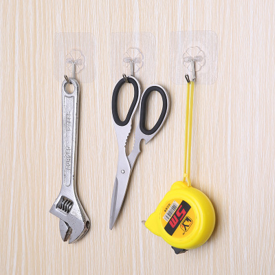 Home Kitchen Hooks Transparent Suction Cup Sucker Wall Hooks Hanger Bathroom Door